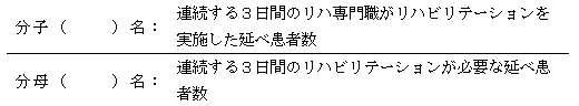 リハビリテーション実施率計算式